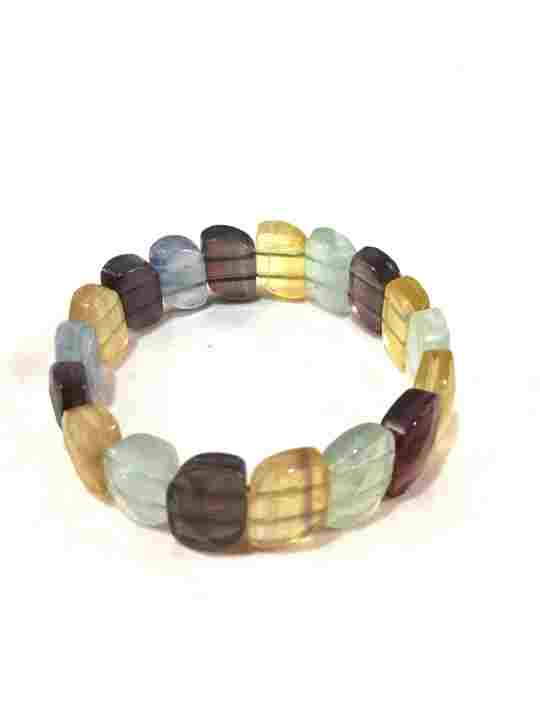 bracelet-multicolore-en-fluorite-et-quartz-fume-sur-elastique