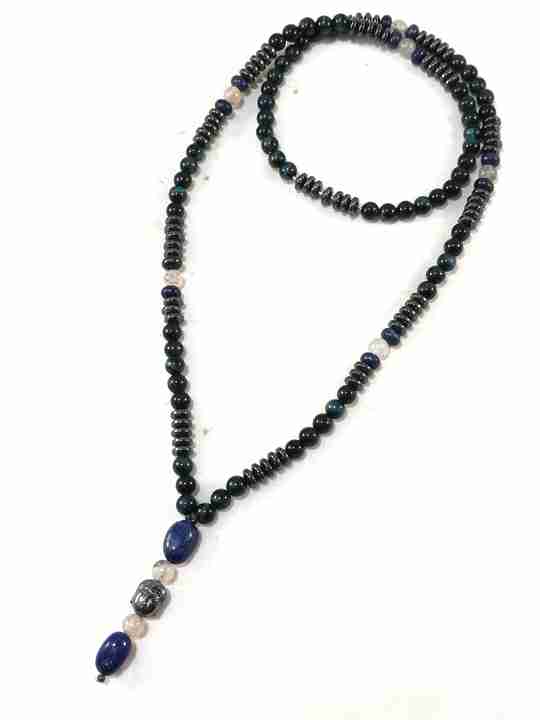 collier-homme-en-hematite-obsidienne-lapis-lazuli-quartz-lodolite